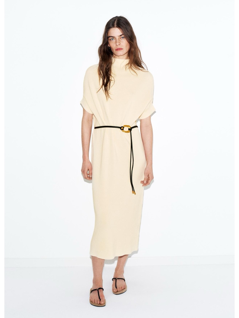ZARA BELTED KNIT DRESS